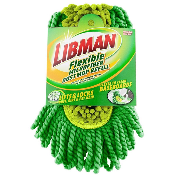 Libman Dust Mop Microfiber Refill - Green