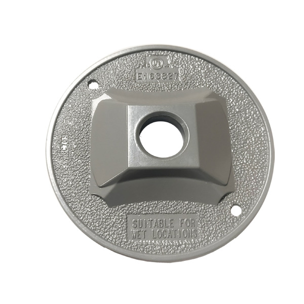 SIGMA Outlet Box Cover, Gray, Metal