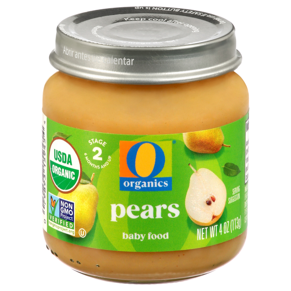 O Organics Pears Stage 2 Baby Food