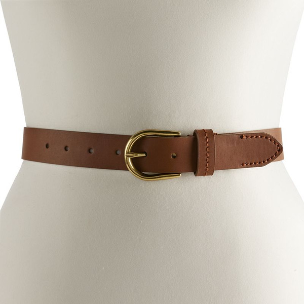 Sonoma Goods For Life Women's Harness Buckle Belt - Medium Brown