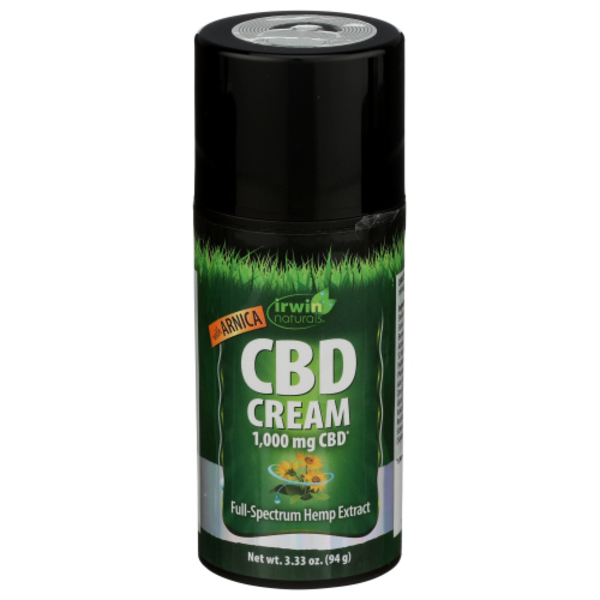 Irwin Naturals CBD Cream, with Arnica, 1000 mg Same-Day