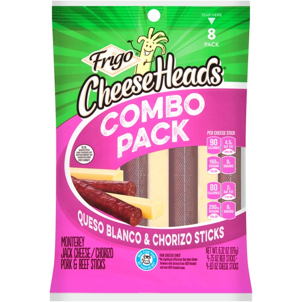 Frigo® Cheese Heads® Queso Blanco & Chorizo Combo Pack Frigo Cheese