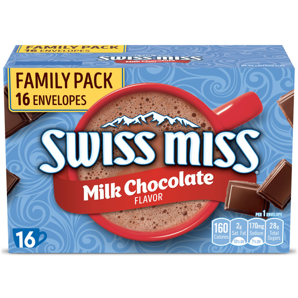 Swiss Miss Milk Chocolate Hot Cocoa Mix, Family Pack Same