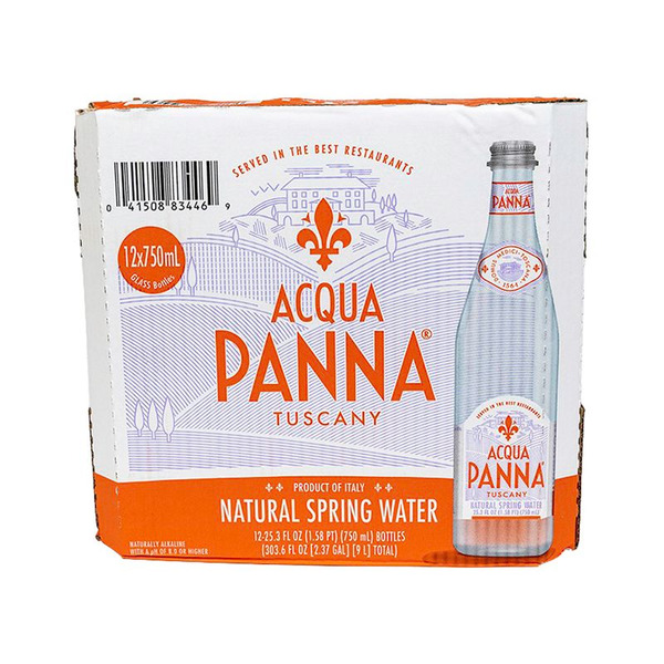 Acqua Panna Natural Spring Water - 12/750 ml glass bottles
