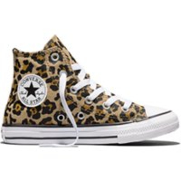 Converse Chuck Taylor All Star High Top Shoes, Size 1.5 - Leopard
