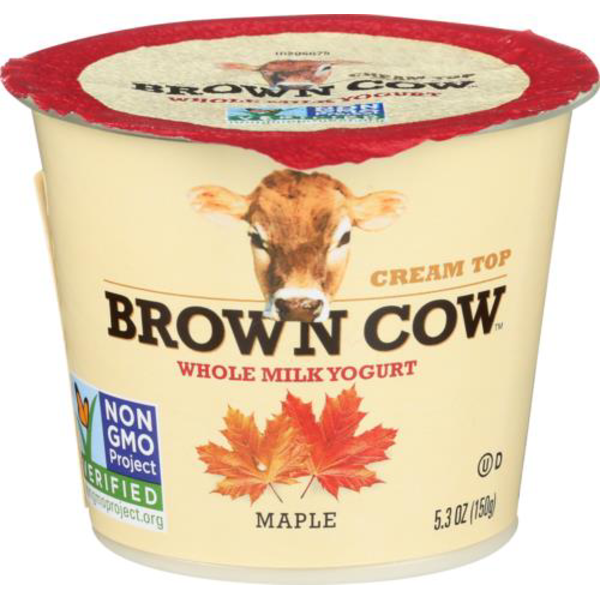 Brown Cow® Brown Cow Cream Top Maple Whole Milk Yogurt, 5.3 oz