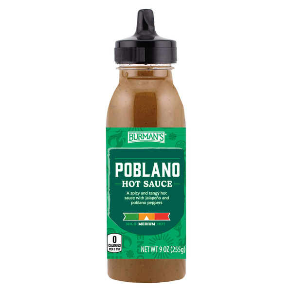 Burman's Poblano Hot Sauce