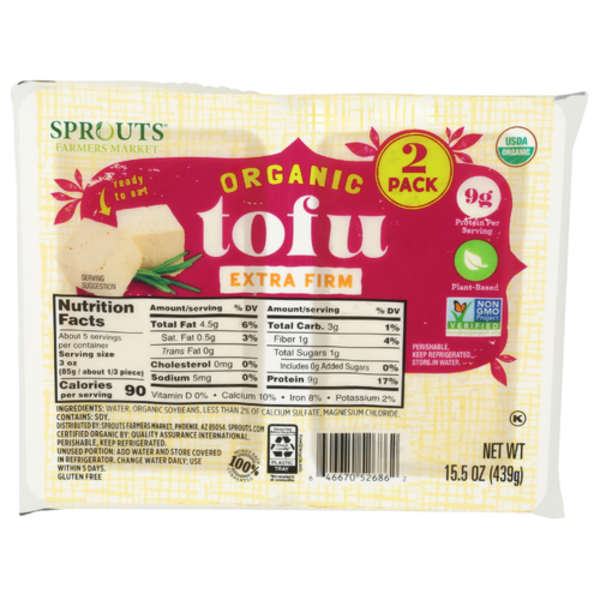 Sprouts Organic Extra Firm Tofu 2 Pack Same-Day Delivery or Pickup