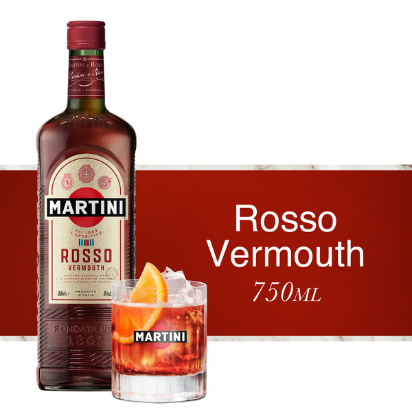 MARTINI Rosso Vermouth Cocktail Mixer 15% 75Cl/750Ml Same-Day