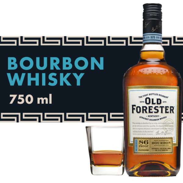 Old Forester 86 Proof Kentucky Straight Bourbon Whiskey Same-Day