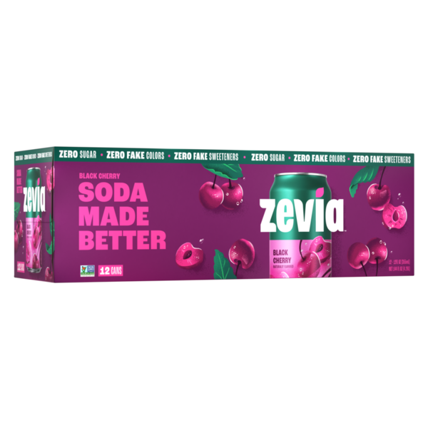 Zevia Soda, Zero Sugar, Black Cherry Same-Day Delivery or Pickup