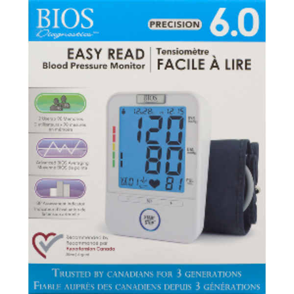 BIOS Easy Read Blood Pressure Monitor Same-Day Delivery | Rexall