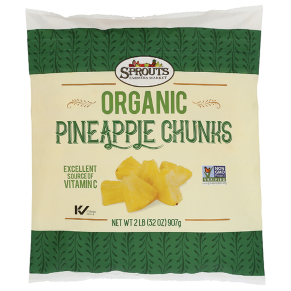 Sprouts Frozen Organic Pineapple Chunks