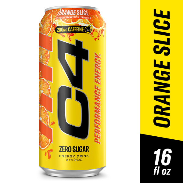 C4 Energy Orange Slice, Performance Energy Drink Can Same-Day