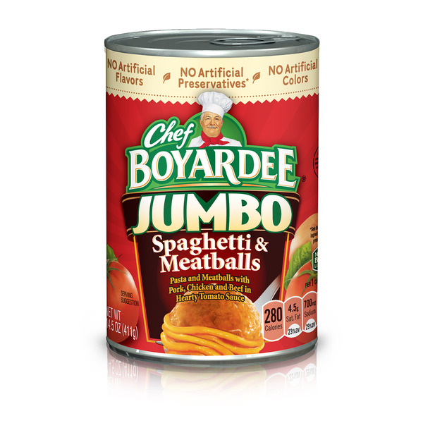 F.A.T. POLOBEE JUMBOサイズ Chef Boyardee Jumbo Spaghetti and Meatballs in Hearty Tomato Sauce