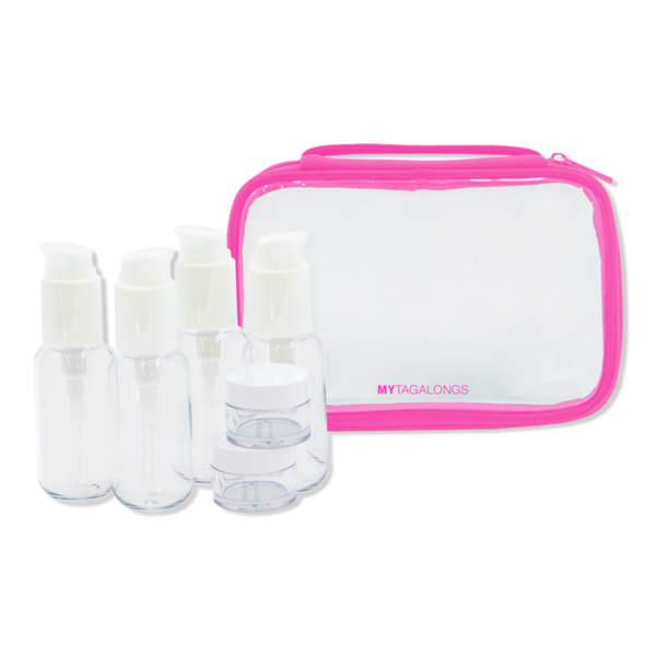 MYTAGALONGS Premium Travel Bottles with Carrying Case