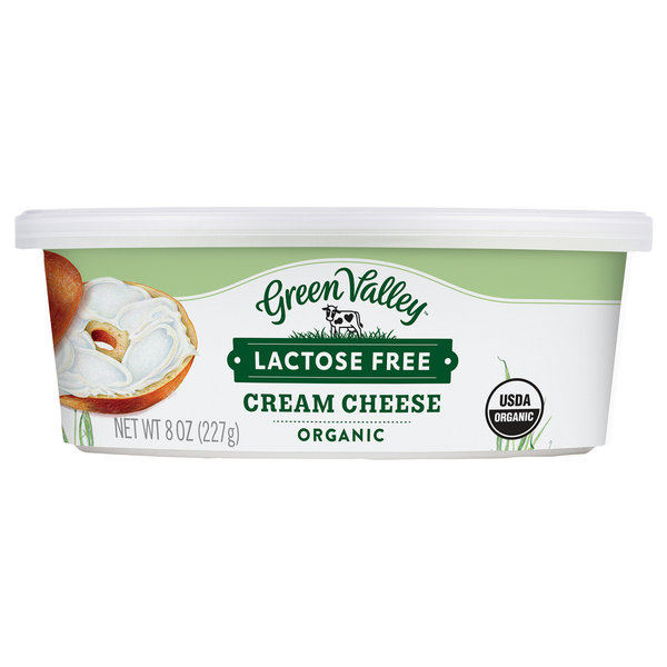 Green Valley Lactose Free Organic Cream Cheese Same-Day Delivery