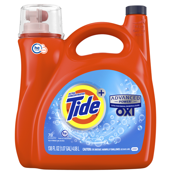Tide Advanced Power Liquid Laundry Detergent with Oxi Same-Day