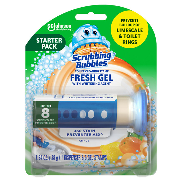 Scrubbing Bubbles® Fresh Gel Toilet Cleaning Stamp Dispenser