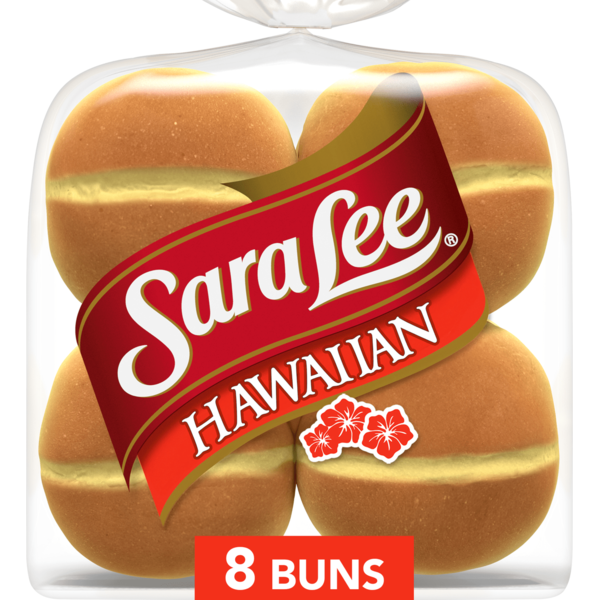 Sara Lee 8 ct, Hawaiian, Sandwich Buns, Hamburger Buns, 18 oz Same