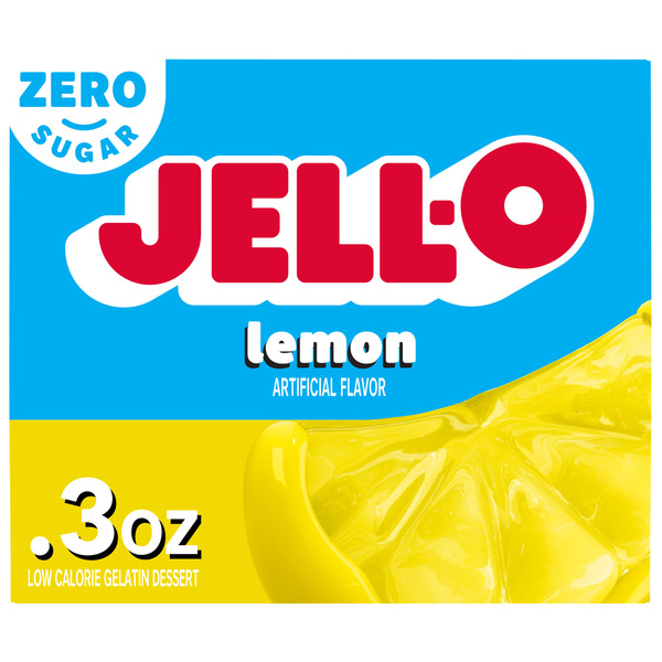 Jell-O Zero Sugar Lemon Flavor Gelatin Same-Day Delivery or Pickup