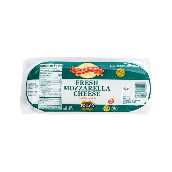 Supremo Italiano - Fresh Mozzarella Log - 2 lbs