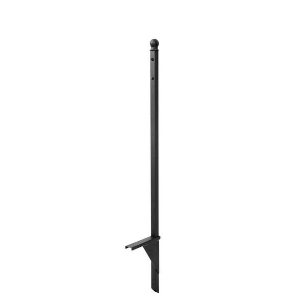 Liberty Garden 125 Ft. Americana Black Steel Customizable Hose Stand Garden Hose Reel