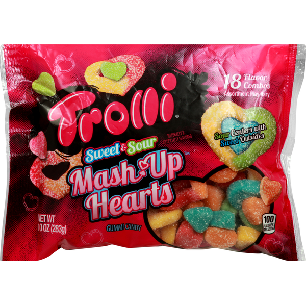 Trolli Gummi Candy, MashUp Hearts, Sweet & Sour (10 oz) Instacart
