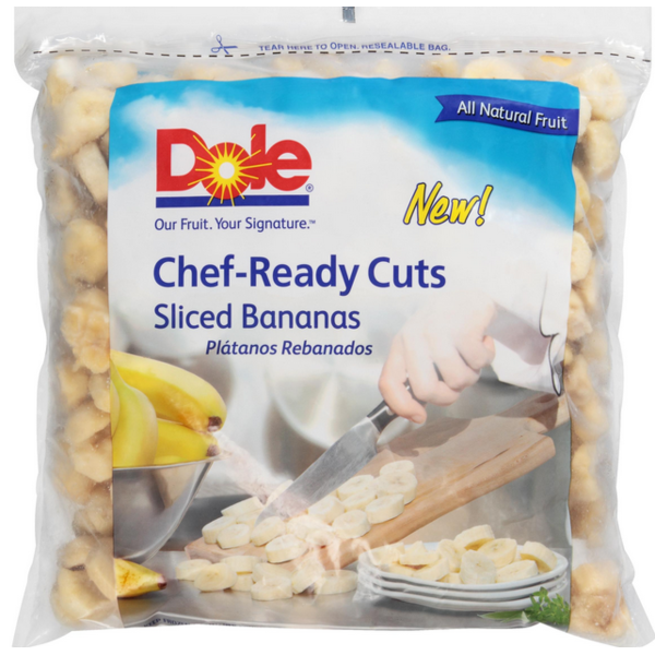 Frozen Dole - Chef-Ready Sliced Bananas - 5 lbs