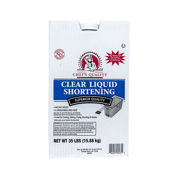 Chef's Quality - Clear Liquid Fry Oil, zero trans fats - 35 lbs
