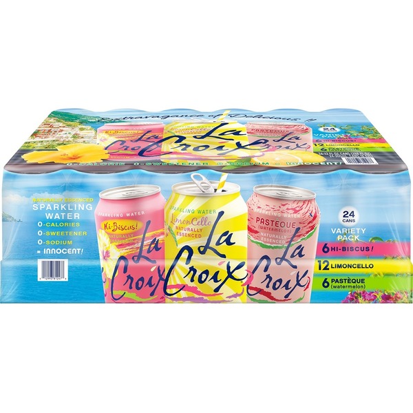 LaCroix Sparkling Water - LimonCello, Hi-Biscus, Pastèque Variety
