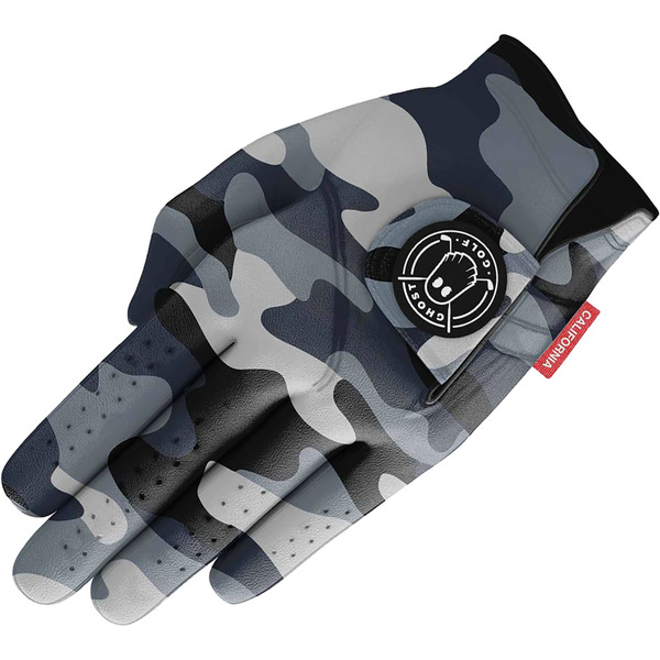 Ghost Golf Golf Glove, L Regular, Left Hand - Black Camo