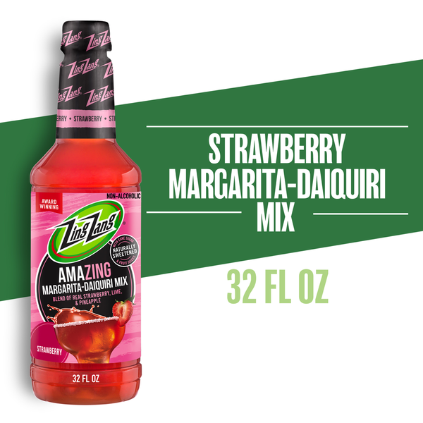 Zing Zang Amazing Strawberry Margarita-Daiquiri Mix, Non-Alcoholic