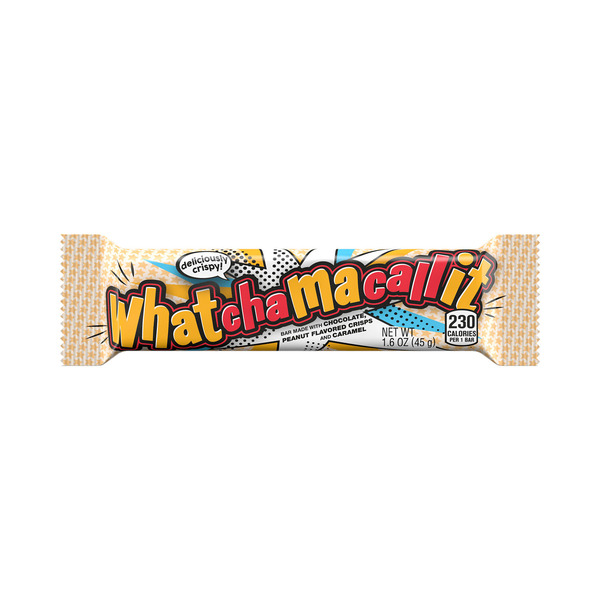 WHATCHAMACALLIT Chocolate, Caramel and Peanut Flavored Crisps Candy Bar, 1.6 oz