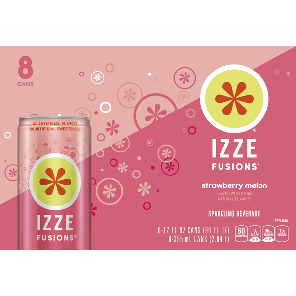 IZZE Sparkling Beverage, Strawberry Melon Same-Day Delivery or
