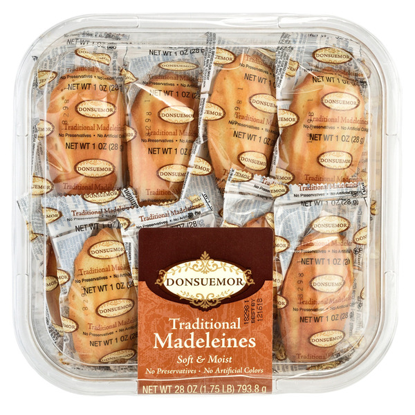 Donsuemor, Traditional Madeleines Cake, 1 oz, 28-Count