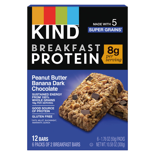 KIND Penaut Butter Banana Dark Chocolate Breakfast Protein Bar