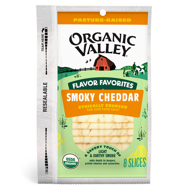 Organic Valley® Smoky Cheddar Sliced Cheese, Flavor Favorites