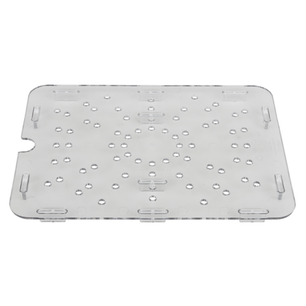 Camwear Drain Shelf, 1/2 size., fits 22CW, 24CW, 26CW & 28CW, clear, NSF
