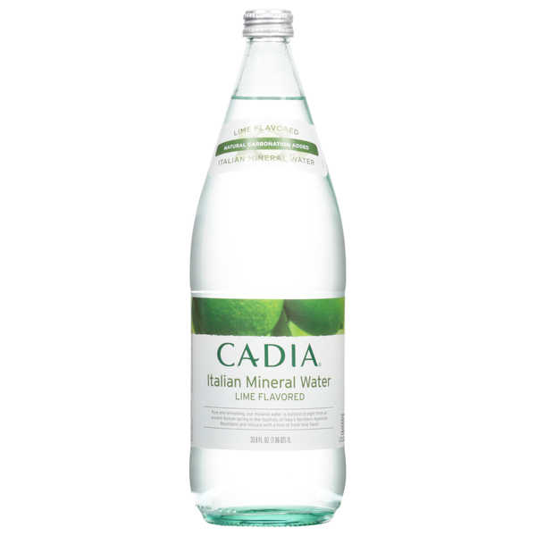 CADIA Italian Mineral Water, Lime Flavored