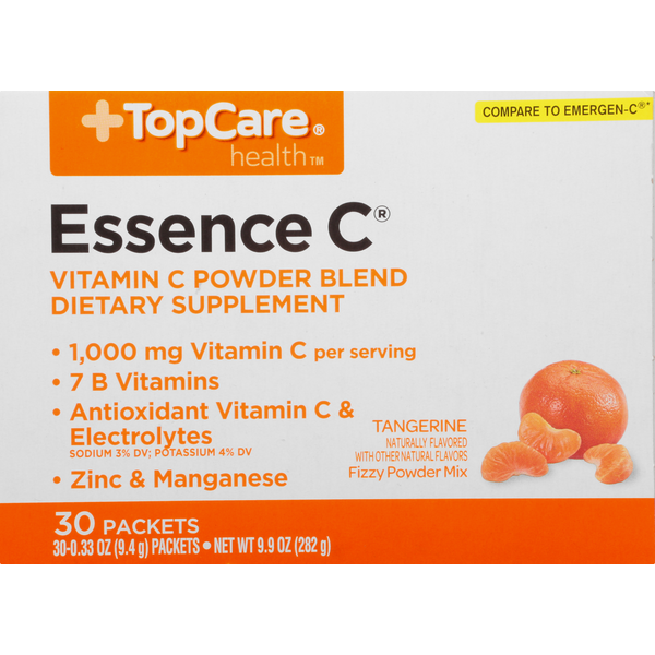 Top Care Essence Vitamin C Powder Blend Dietary Supplement Packets