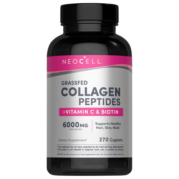 NeoCell Grassfed Caplets 6000 mg Collagen Peptides + Vitamin C