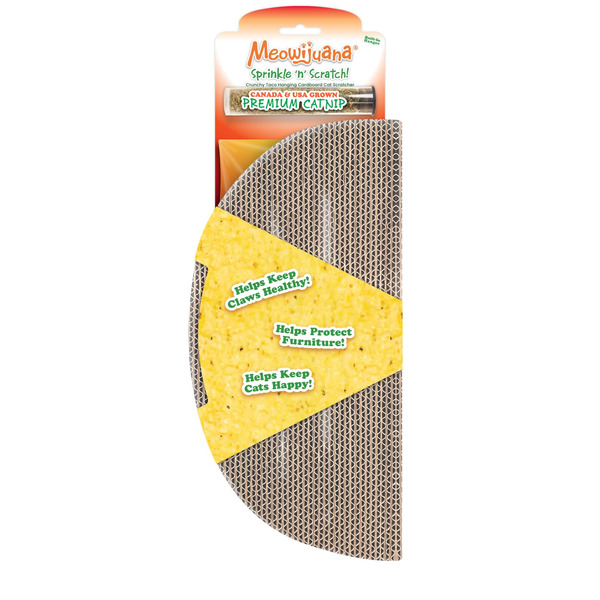 Meowijuana Taco Scratcher for Cats, Large