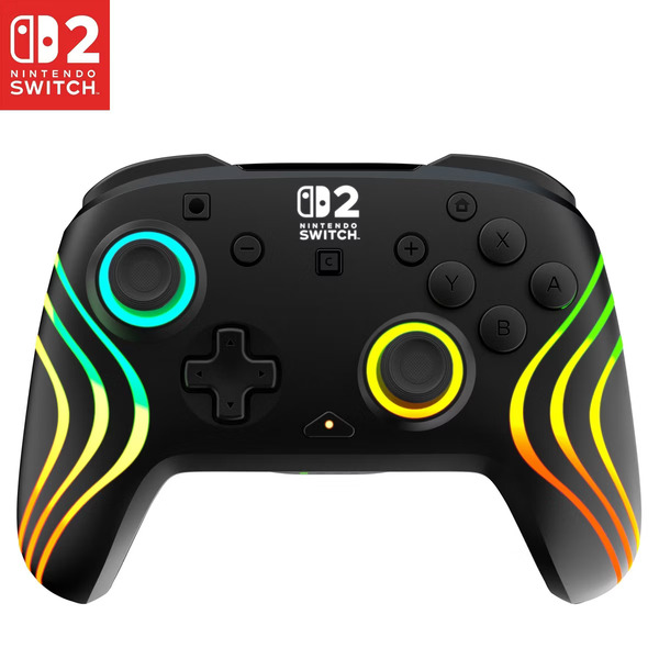Turtle Beach Afterglow Wave Wireless RGB Gaming Controller for Nintendo Switch, Switch Lite & OLED Model - Black
