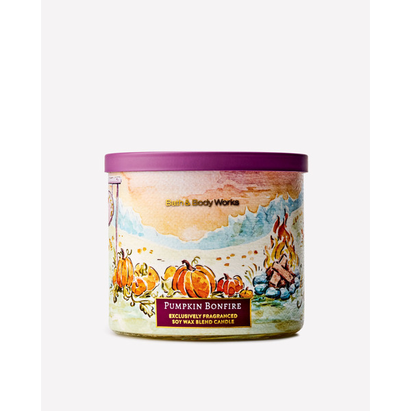 Pumpkin Bonfire 3-Wick Candle
