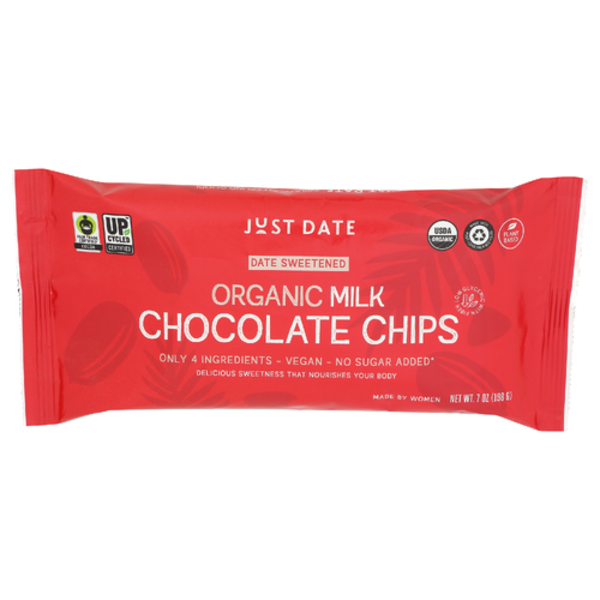 Just Date Organic 31% Cacao Milk Chocolate Chips Same-Day Delivery