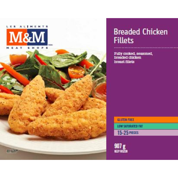 M&M Foods Gluten Free Breaded Chicken Fillet Same-Day Delivery | Rexall