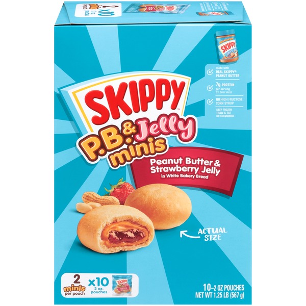Skippy P.B. & Jelly Minis Peanut Butter & Strawberry Jelly Frozen
