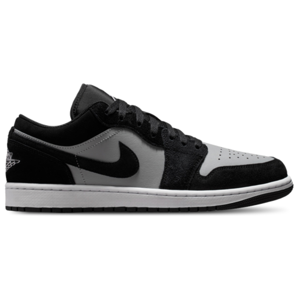 Jordan Air Jordan 1 Low Shoes, M8.5/W10.0, Medium/D - Black & White & Light Smoke Grey