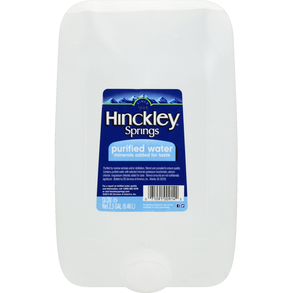 Hinckley Springs Water, Purified Same-Day Delivery or Pickup